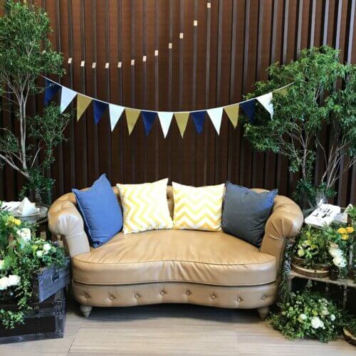 【　夏に向けたソファコーディネート　】